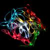 Spot atacado LED luminoso flash fluorescente cadarço colorido sapatos de lona luz cadarço decorativo noite corrida discoteca preparação