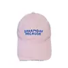 Boné de Baseball Ins de Primavera Estilo Coreano com Borda Desfiada para Mulheres com Bordado de Letra, Boné de Baseball Casual Versátil de Topo Macio para Uso ao Ar Livre para Homens