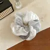 Diadema de tela de lunares y rayas de doble capa con tacto de alta gama, Cuerda para coleta baja, Alta elasticidad, Accesorio para el cabello moderno y versátil con sentido del diseño