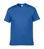 Camiseta Unisex Adulto 150g Tamanho Europeu e Americano Tops Masculinos Algodão Puro Casual Oversized Gola Redonda Manga Curta