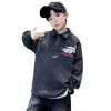 Sudadera para Niños Primavera y Otoño 2026 Estilo Nuevo para Niños Mayores, Top de Calle de Moda, Polo Elegante de Manga Larga para Niños de Otoño