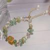 Nueva Pulsera de Perlas de Tirar Diseño Original para Mujer Elegante Moda Lujo Ligero Nicho Pulsera de Novia