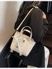 Bolsa feminina transfronteiriça de nicho, alta qualidade, nova moda 2024, bolsa de ombro retrô, bolsa de ombro portátil para viagem, bolsa transversal