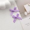 2 Lazos de Cuadros Atados a Mano Lazos Pequeños de 0.7 cm de Ancho Cinta de Poliéster Caja de Regalo Ropa Accesorios para el Cabello