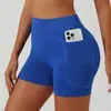 Pantalones Cortos Deportivos Europeos y Americanos Secado Rápido Ajustados Pantalones de Yoga Bolsillo Transpirables Ciclismo Deporte Fitness Shorts