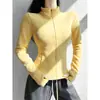 Sudadera Gruesa con Cuello Alto y Forro de Polar para Mujer, Capa Interior Cálida de Invierno Ajustada con Forro de Polar, Chaqueta Sudadera de Polar