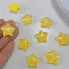 Hielo a través de finos accesorios de joyería de estrella de cinco puntas con destellos, pegamento de crema, goo, decoración de tarjeta, funda de teléfono móvil, estrellas de resina DIY