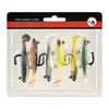 Venta al por mayor de fábrica capa de natación completa Señuelo Luya 9cm12.5g anzuelo simple cola en T pez plomado cebo blando anti-colgante fondo cebo artificial