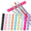 Porta-canetas mini barra para nail art portátil Porta-canetas barra de cristal cor transparente para unhas japonesas 5 seleções multicoloridas