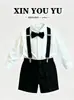 Conjunto de traje para niño, colección de primavera y otoño, atuendo para el primer cumpleaños del bebé, atuendo para anfitrión/padrinos de boda, traje pequeño estilo caballero para niños para actuaciones