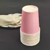 Copo de papel descartável copo DIY espessado jardim de infância diy colorido feito à mão educação infantil crianças cor mista criativo