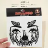 Novedad Caliente del Fabricante Halloween Pascua Pegatinas Faciales de Diamante Oscuro Pegatinas de Tatuaje Pegatinas de Diamante