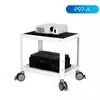 Carrito Monitor Impresora Multicapa P97, Estación de Trabajo Móvil para Computadora, Carrito de Inspección, Carrito para Instrumentos Médicos de Laboratorio