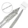 Cadena para Clavícula de Acero Inoxidable Chapado en Oro al Vacío para Horno de 18K Cadena de Perlas para Mujer 40+5 Cadena Lateral de Acero de Titanio