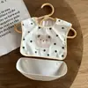 Bolsillo de Arroz Desmontable para Bebé, Babero Impermeable de PU para Comer, Bolsillo para Saliva para Niños y Niñas, Categoría A [Stock Listo al por Mayor]