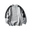 Tricô Spliced Casal Retrô Americano Designer Outono Novo Tendência Ins Gola Redonda Pulôver Tricô
