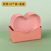 Fábrica de Origen Creativo Estilo Japonés Engrosado Plástico Forma de Corazón de Melocotón Plato para Escupir Huesos Plato Dist Plato de Fruta Plato para Snacks de Frutos Secos