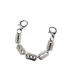 Nova Corrente de Sapato com Furo Super Legal Punk Escuro Multicamadas Costura Fivela de Sapato Destacável Pino Corrente de Sapato de Metal Pérola