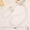 Joyería Zhuzui Nueva Cadena Cruzada de Perlas ABS Hecha a Mano con Cuentas Cadena para Teléfono Móvil Correa para Teléfono Móvil Cadena de Bolso de Hombro