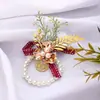 Corsage de Casamento Noivo Noiva Conjunto Completo de Casamento Broche Lapela Família Pais Padrinho Madrinha Suprimentos de Casamento Conjunto Completo