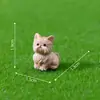 Micro Paisaje Lindos Cachorros Poodle Shih Tzu Figuras Adornos DIY Accesorios para Colgar Mini Adornos de Escritorio