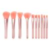 Nuevo set de 10 brochas de maquillaje con mango transparente brocha para polvo brocha para rubor brocha de reparación brocha para sombras de ojos herramientas de belleza para principiantes