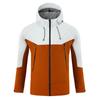 Nuevo Cortavientos con Capucha de Bloques de Color Estilo Comercio Exterior para Hombre Otoño e Invierno 2025 Chaqueta Casual Holgada con Cremallera para Hombre