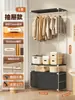 Prateleira de Guarda-Roupa Aberta Estilo Japonês Quarto Casa Metal Guarda-Roupa Quarto de Aluguel Montagem Simples Guarda-Roupa de Ferro