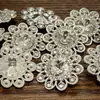 Botões de Vidro Cristalino com Strass Estilo Chanel em Liga, Acessórios para Roupas, Botões com Strass para Suéteres e Casacos, Botões de Strass Chiques