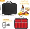 Bolsa para Lonchera Portátil Personalizada de Fabricante Transfronterizo Bolsa Térmica de Tela Oxford Aislada de Gran Capacidad Bolsa Térmica de Gran Capacidad