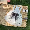 Roupas para Pets Verão Doce Vestido Princesa Roupas para Cachorro Roupas para Gato Vestido com Alça de Rede Laço Fresco e Respirável