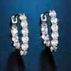Pendientes de Zirconia Ultra Brillantes de Lujo Ligero Europeos y Americanos para Mujer Tachuelas Aros Pequeños Exquisitos Ins Accesorios Versátiles para Orejas Bestseller de Temu