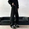 Pantalones de Chándal a Cuadros Patchwork Americano para Hombre Estilo Nuevo 2026 Pantalones de Pierna Recta Sueltos de Alta Gama Pantalones Casuales Versátiles de Pierna Ancha