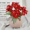 Flor artificial 5 tenedores hortensia auditorio de bodas fila de flores base de relleno diseño de hotel flor de seda flor de mano punto de flor