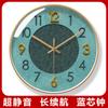 Reloj de Pared Atmosférico Simple 7050 Ultra-silencioso Sala de Estar Hogar Moderno Comedor Reloj de Cuarzo Lujo Ligero Creativo Colgante de Pared
