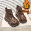 Botas estilo Martin para meninas, nova coleção outono/inverno 2026, botas de algodão, botas infantis, forradas com fleece e espessadas, estilo britânico, botinhas para meninos