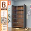Vitrina para Figuras, Vitrina de Cristal para Uso Doméstico, Estantería, Armario de Almacenamiento para Cajas Sorpresa, Armario de Metal para Muñecas Modelo, Vitrina