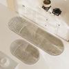Alfombrilla de Barro de Diatomeas Estilo Simple Baño Cocina Absorbente de Agua Antideslizante Secado Rápido Frotar Puerta Resistente al Desgaste Fácil de Cuidar Goma