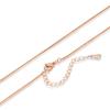 Elegante collar Weihua para mujer, oro rosa eléctrico, nuevo producto de Corea del Sur.. Cadena de hueso de serpiente plateada, cadena de serpiente redonda, moda femenina al por mayor