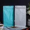 Bolsa de embalaje de granos de café personalizada con válvula de aire bolsa sellada de papel de aluminio para comida de gato y perro sellado de ocho bordes bolsa autosellable se puede imprimir LOGO