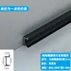 Zoclo estrecho empotrado de aleación de aluminio línea de piso metálica oculta zoclo curvo de chapa de madera empotrado oculto