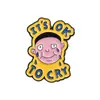 Broches Criativos com Padrão de Desenho Animado Europeu e Americano, Acessórios Divertidos Personalizados Fofos, Insígnias de Metal Atacado