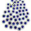 Venda Direta de Fábrica de Joias, Base de Flor Girassol, Flores Redondas de Strass em Camada Dupla, Acessórios de Laço DIY para Sapatos, Bolsas e Roupas