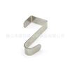 Gancho de acero inoxidable en forma de Z para puerta de cocina, gancho trasero multifuncional para abrigos, gancho para puerta de armario, tamaño mediano