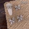 Unhas de borboleta na ponta dos dedos, joias populares na Internet, tridimensional, doce, vento frio, liga de diamante, asas de borboleta grandes, acessórios para unhas