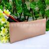 Bolsa para Lápices de Cejas de Cuero Sintético Bolsa Cosmética de PU Perlado Bolsa con Cremallera Bolsa Cosmética de PU Oro Rosa Bolsa Tipo Sobre de PU con Patrón de Piel de Oveja