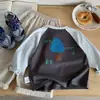 Camiseta Bangcheng para Meninos 2026 Primavera Nova Estilo Coreano Infantil Estampa de Desenho Animado Manga Longa Raglan Roupa de Primavera para Meninos a