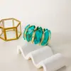 Pulsera Retro Amarilla Nueva Transfronteriza Europea y Americana, Pulsera Geométrica Irregular de Nicho Personalizada, Pulsera Exagerada Estilo Lujo Ligero
