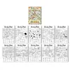 Compra directa transfronteriza de 10 hojas/paquete de pósteres para colorear con temática de zoo, libros de dibujo divertidos, papel para colorear educativo