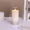 Venta Caliente Transfronteriza Vela Digital Led Muebles para el Hogar Espolvoreada con Polvo Navidad Día de San Valentín Luz de Atmósfera para Escritorio Creativa